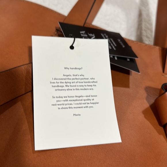 NWT M.GEMI THE ANNODATA LEATHER BAG - MADE IN ITALY 🇮🇹 - Picture 6 of 14